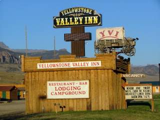 Yellowstone Valley Inn. Only 90 minutes from Old Faithfull in Yellowstone National Park. owned by Ron and Kyla Jordan 1969 Ames High School Alums